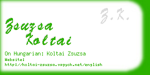 zsuzsa koltai business card